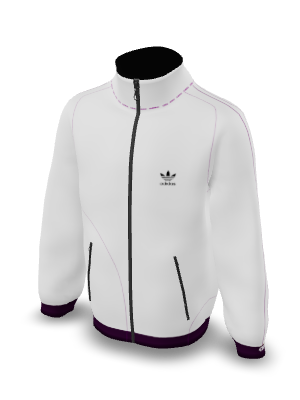 Vision trail Blanc ligne fine mauve